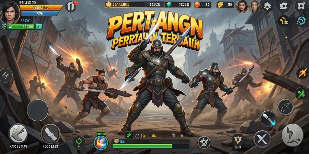 Gameplay 33ZK yang menegangkan dengan pertarungan seru.