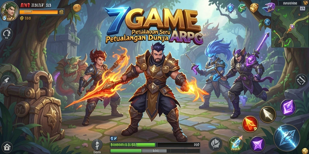 Tampilan gameplay mendebarkan dari 7GAME dalam aksi ARPG.