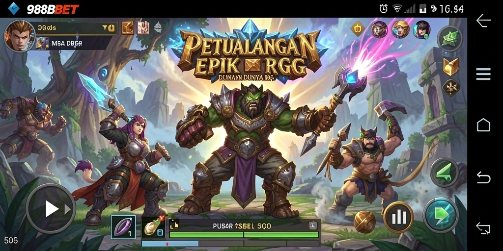 Tampilan gameplay RPG yang menarik dan penuh aksi.