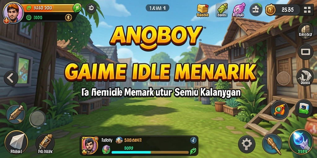 Tampilan gameplay ANOBOY yang menarik dan menyenangkan.