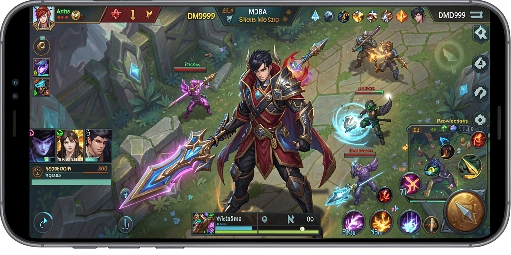 Tampilan gameplay DMD999 yang menegangkan dan strategis.