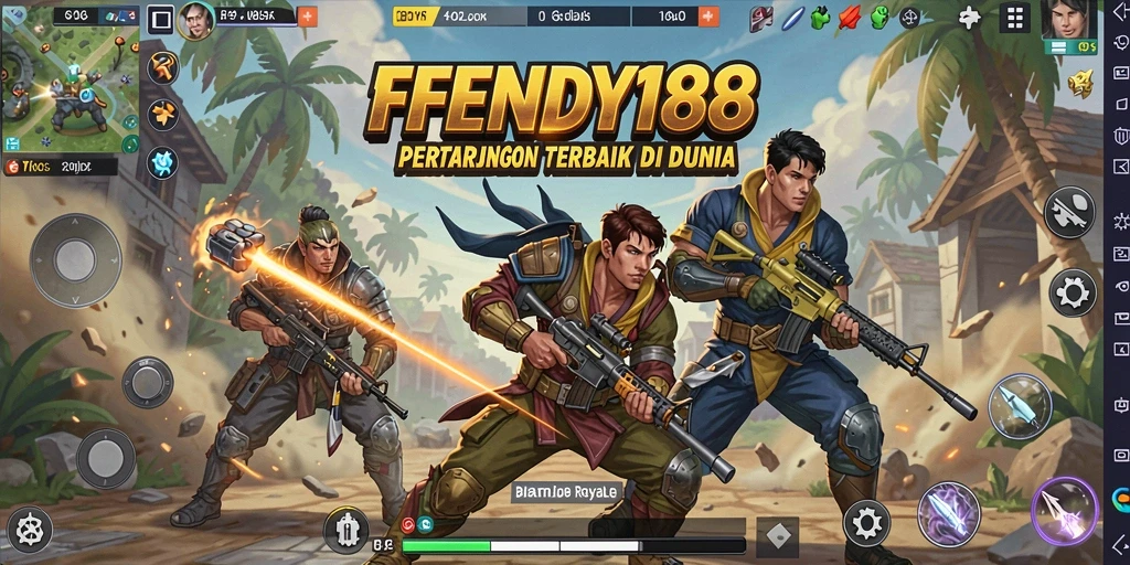 Tampilan gameplay seru di dunia Battle Royale FENDY188.