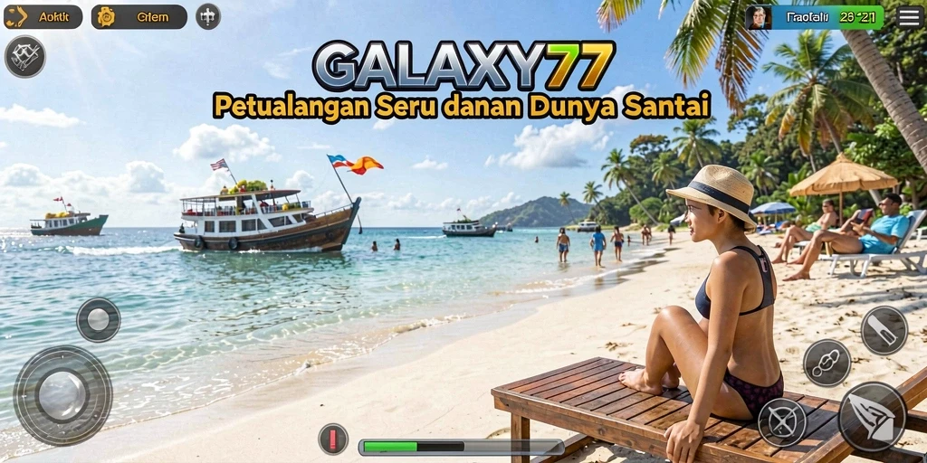 Tangkapan layar menunjukkan aksi seru dalam gameplay Casual GALAXY77.