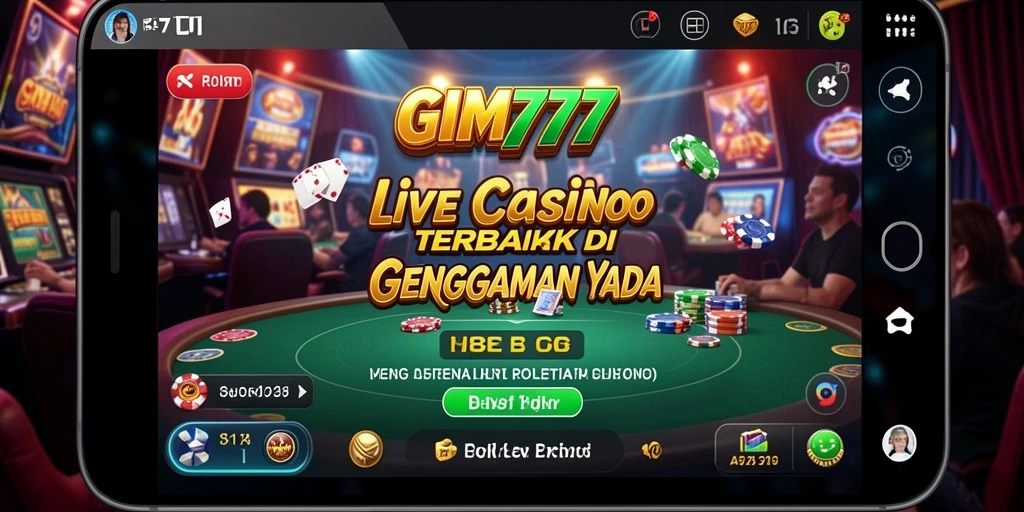 Tampilan gameplay GIM777 yang menegangkan di Live Casino.