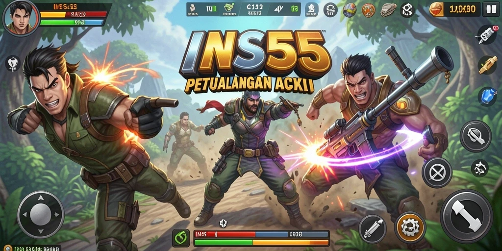 Tampilan gameplay <strong>INS55</strong> yang penuh aksi dan menegangkan.