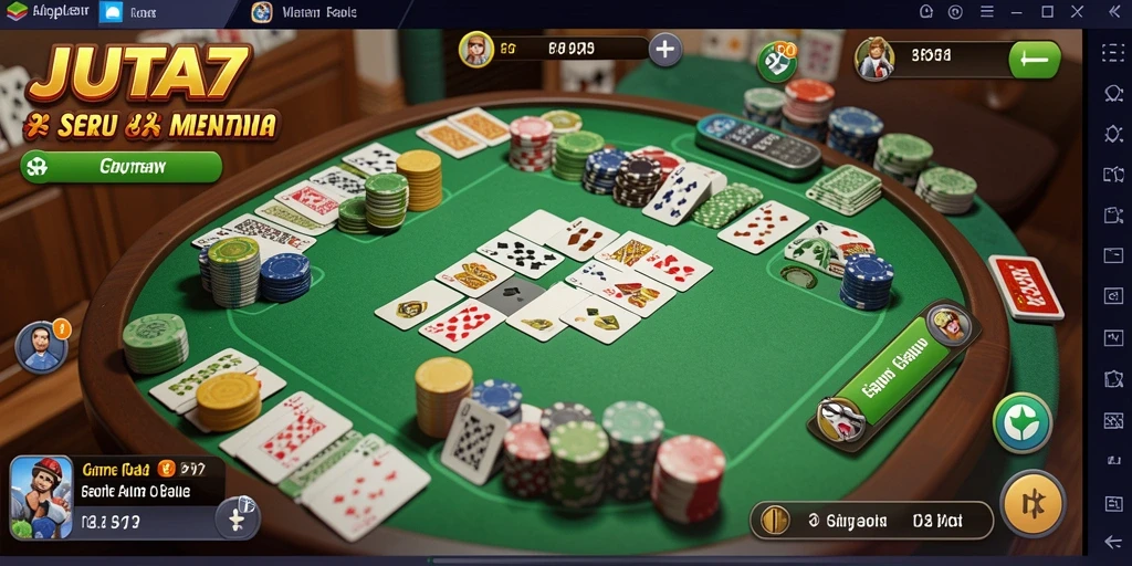 Tampilan gameplay JUTA7 yang seru dan interaktif.
