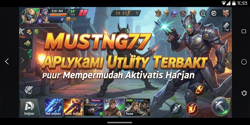 Tampilan utama aplikasi MUSTANG77 yang intuitif dan fungsional.
