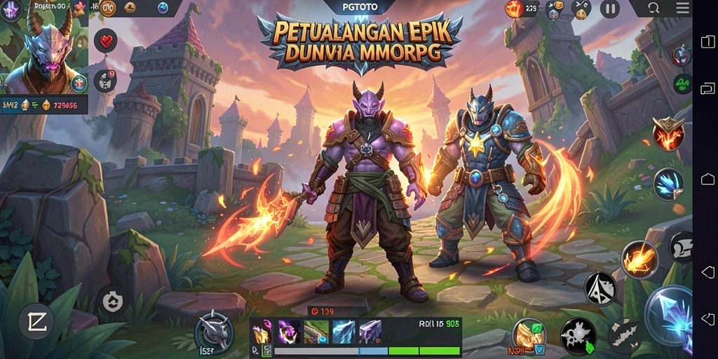 Gameplay epik PGTOTO yang menampilkan pertarungan seru di dunia MMORPG.