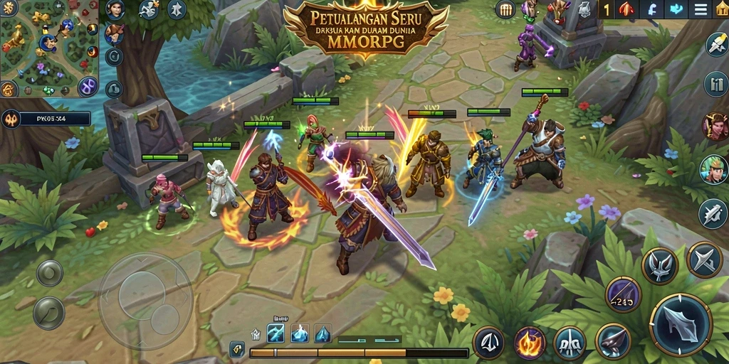 Gameplay PK95: Jelajahi dunia MMORPG yang menakjubkan.