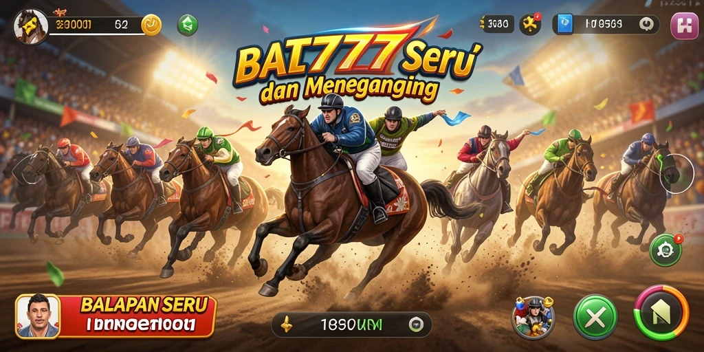 Gameplay PT777 yang intens dan mendebarkan saat balapan.