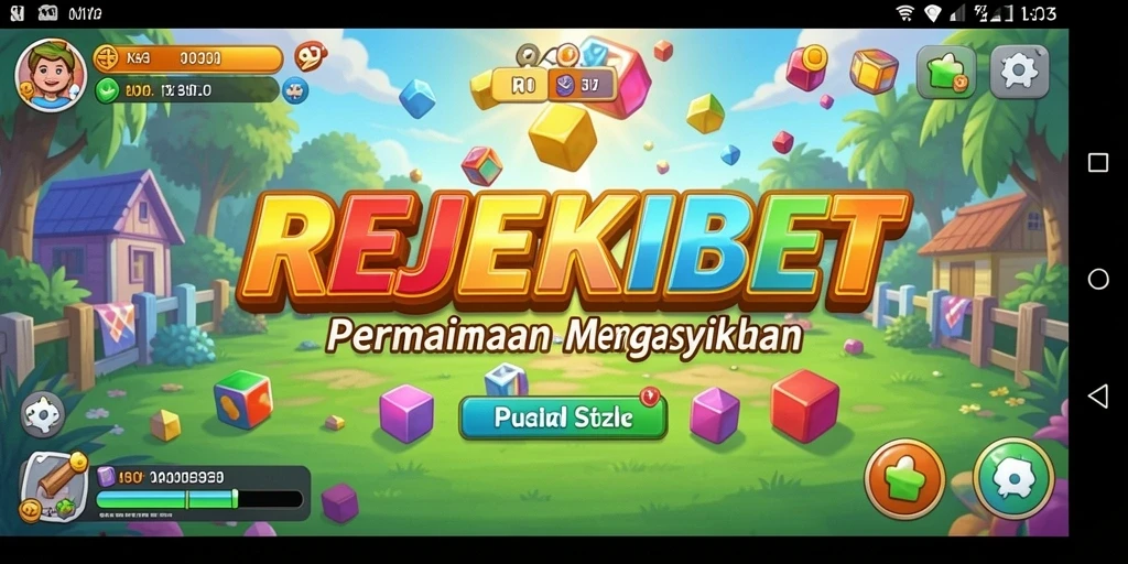 Tampilan gameplay yang menantang dalam REJEKIBET, permainan Puzzle menyenangkan.