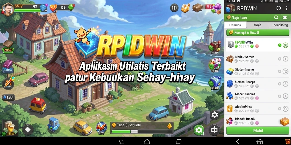 Screenshot RPIDWIN menampilkan antarmuka utama aplikasi utilitas canggih.