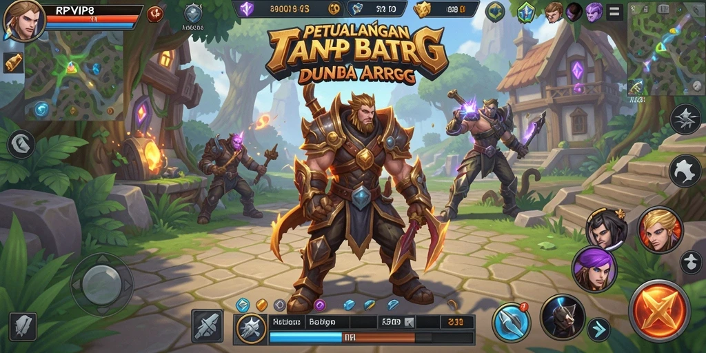 Tampilan gameplay yang mendebarkan dalam dunia ARPG RPVIP8.
