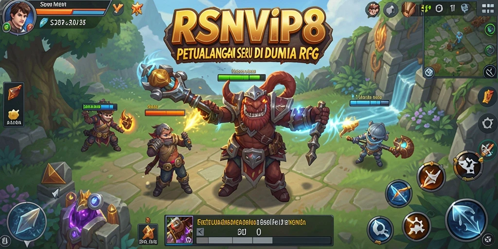 Gameplay seru di dunia RPG yang luas.