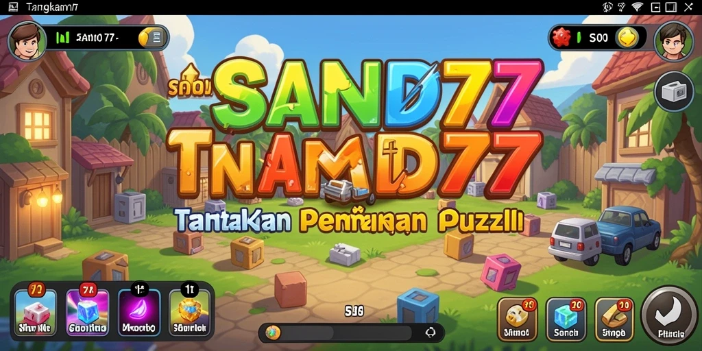 Tampilan gameplay SAND77 yang menantang dan seru.