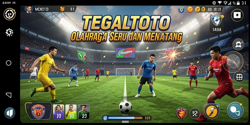 Cuplikan gameplay seru dari TEGALTOTO yang menampilkan aksi olahraga.