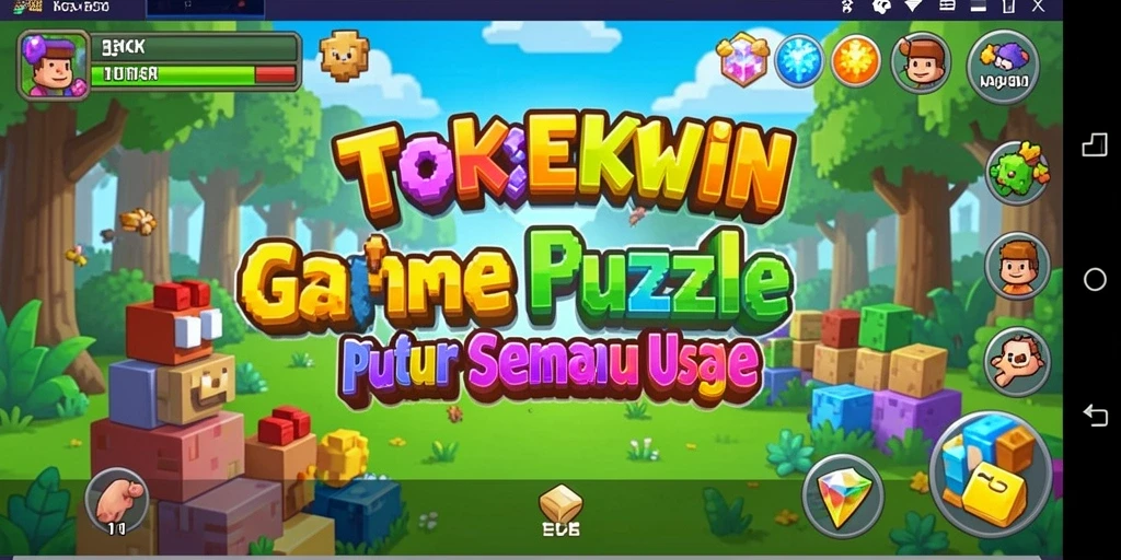 Screenshot gameplay <strong>TOKEKWIN</strong> yang menampilkan tantangan puzzle yang menarik.
