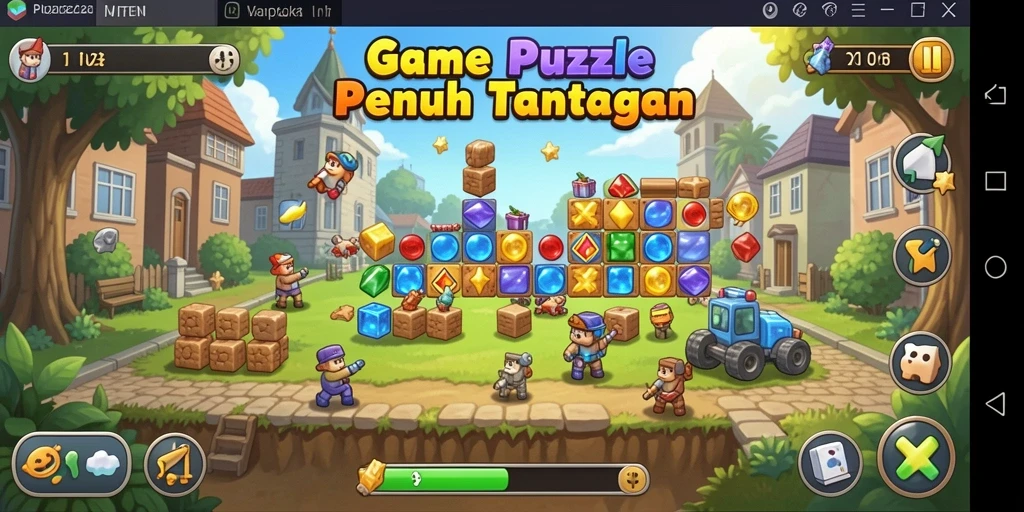 Tampilan gameplay V21 yang menantang dan menarik.