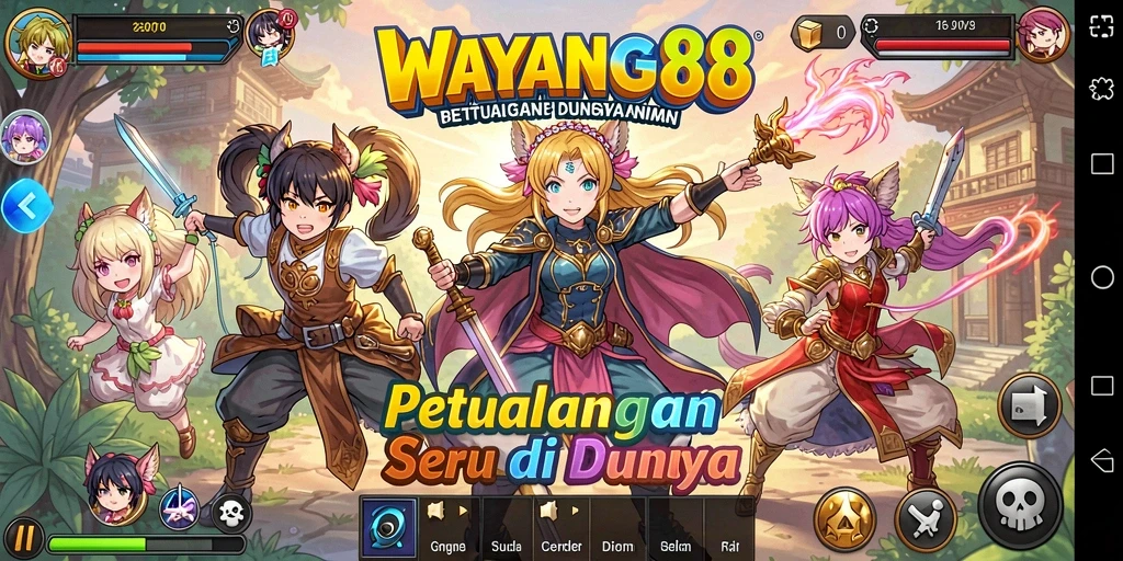 Gameplay seru WAYANG88 dengan karakter anime yang memukau.