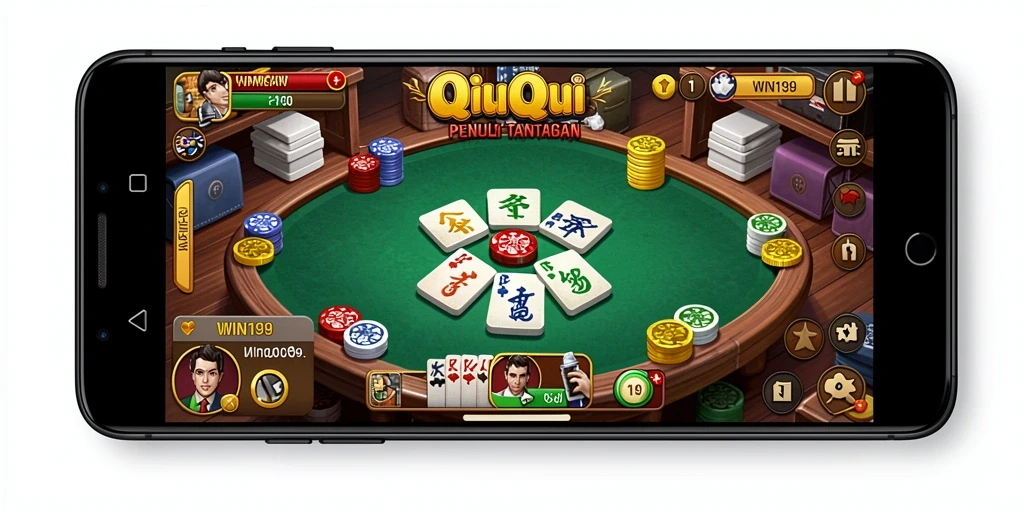 Tangkapan layar gameplay QiuQiu yang menarik.