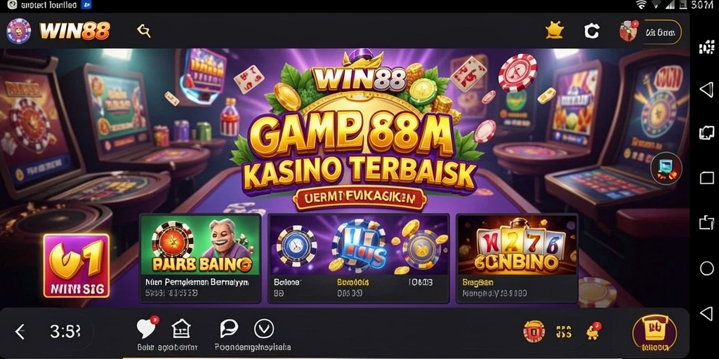 Tampilan screenshot utama WIN88 dengan gameplay Kasino yang menarik.