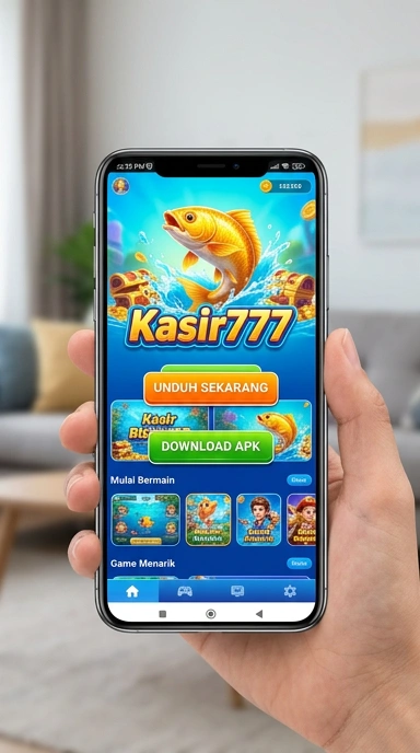 Tampilan utama aplikasi kasir777 yang sederhana dan intuitif.